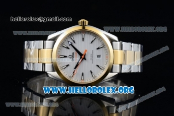 Omega Seamaster Aqua Terra 150M Clone Omega 8500 Automatic Two Tone Case/Bracelet with White Dial (YF)