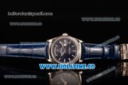 Rolex Day-Date Asia 2813/Swiss ETA 2836/Clone Rolex 3135 Automatic Steel Case with Stick Markers and Blue Dial (BP)