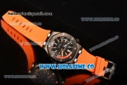 Audemars Piguet Royal Oak Offshore Diver Asia Automatic PVD Case with Black Dial Orange Rubber Strap and White Stick Markers (EF)