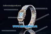 Cartier Santos 100 Japanese Miyota Quartz Rose Gold Case with White Dial Roman Numberal Markers and Rose Gold Bracelet