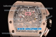 Richard Mille RM005 FM Asia Automatic Steel Case with Skeleton Dial and Black Inner Bezel