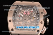 Richard Mille RM005 FM Asia Automatic Steel Case with Skeleton Dial and Black Inner Bezel