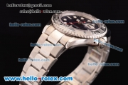 Rolex Yacht-Master Oyster Perpetual Chronometer Automatic with White Case and Bezel--Blue Dial--White Round Bearl Marking--Small Calendar