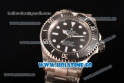 Rolex Deepsea Sea-Dweller Swiss ETA 2836 Automatic Steel Case with Black Ceramic Bezel and White Markers (NOOB)