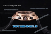 Audemars Piguet Royal Oak Offshore Chronograph Miyota OS20 Quartz Rose Gold Case with Black Dial Stick Markers and Black Rubber Strap (EF)