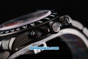 Rolex Daytona Miyota Quartz Movement Full PVD with White Dial and White Stick Markers