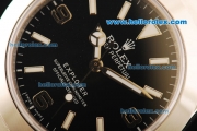 Rolex Explorer Rolex 3131 Automatic Movement Full Steel with Black Dial and White Markers