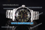 Rolex Submariner Vintage 1950's Asia 2813 Automatic Stainless Steel Case/Bracelet with Black Dial and Yellow Markers