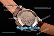 Chopard Gran Turismo XL Chronograph Quartz Movement with White Dial and Brown Leather Strap