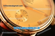 Omega De Ville Co-Axial Swiss ETA 2824 Automatic Yellow Gold Case with Gold Dial and Roman Numeral Markers