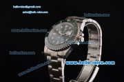 Rolex Submariner Rolex 3135 Automatic Stainless Steel Case with Stainless Steel Strap and Green Dial Stick Markers - 1: 1 Original (LF)