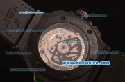 Hublot Big Bang Swiss Valjoux 7750 Automatic Ceramic Case with Black Dial and Green Markers