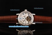 Breguet Classique Complications Flying Tourbillon Manual Wind Movement Steel Case with White Dial and Black Roman Numerals