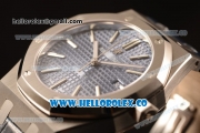 Audemars Piguet Royal Oak 41mm Blue Dial Automatic Clone Ap 3120 Movement Blue Leather Strap 15500ST.OO.1220ST.01 JH