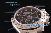 Rolex Daytona Chronograph Swiss Valjoux 7750-SHG Automatic Steel Case with Black Dial and Numeral Marker
