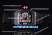 Richard Mille RM 27-01 Tourbillon Rafael Nadal Miyota 9015 Automatic PVD Case with Skeleton Dial Dot Markers and Black Nylon Strap