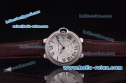 Cartier Ballon Bleu De Quartz Steel Case with Diamond Bezel and White Dial Cartier Ballon Bleu De Quartz Steel Case with Diamond Bezel and White Dial