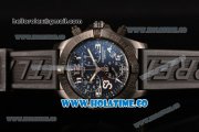 Breitling Avenger Seawolf Miyota Quartz PVD Case with Black Dial and Black Rubber Strap - Arabic Numeral Markers