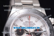 Rolex Daytona Clone Rolex 4130 Automatic Stainless Steel Case/Bracelet with White Dial and Stick Markers (EF)