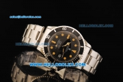 Rolex Submariner Swiss ETA 2836 Automatic Movement Full Steel with Black Dial and Yellow Markers