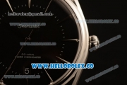 Omega De Ville Tresor Master Co-Axial Clone 8800 Automatic Steel Case with Black Dial and Black Leather Strap - (YF)