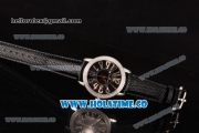 Blancpain Women Ladybird Ultraplate Miyota 9015 Automatic Steel Case with Diamonds Bezel and Black Dial (G5)