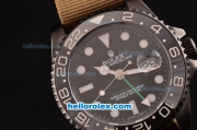 Rolex GMT-Master Pro-Hunter Asia 2813 Automatic Movement PVD Case with Ceramic Bezel and Black Dial