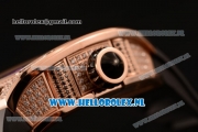 Richard Mille RM19-02 Tourbillon Fleur 9015 Auto Rose Gold Case with Black Dial and Black Rubber Strap