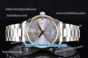 Tudor Prince Rotor Swiss ETA 2824 Automatic 18K White Gold/Rose Gold with Silver Dial and Stick Markers - 1:1 Original