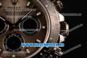 Rolex Daytona Chrono Clone Rolex 4130 Automatic Steel Case with Gray Dial PVD Bezel and Steel Bracelet (EF)