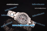 Rolex Lady Yacht-Master 2813 Automatic Steel Case/Strap with White Dial