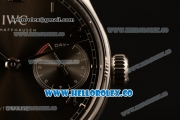 IWC Portuguese Automatic Clone IWC 52010 Automatic Steel Case with Gray Dial and Black Leather Strap - (AAAF)