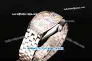 Franck Muller Color Dreams Automatic Steel Case with Colored Arabic Numerals and White Dial