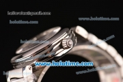 Omega De Ville Ladymatic Swiss ETA 2824 Steel Case Steel Bracelet with White Dial