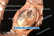 Patek Philippe Nautilus 9015 Auto Rose Gold Case with Brown Dial and Rose Gold Bracelet - 1:1 Origianl