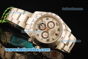 Rolex Daytona II Chronograph Swiss Valjoux 7750 Automatic Movement Full Steel with Silver Dial and Arabic Numerals