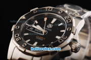 Tag Heuer Aquaracer Automatic Movement Steel Case with Black Dial and White Stick Marker-SS Strap
