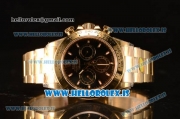 Rolex Daytona Yellow Gold Rolex 4130 Auto Best Edition 1:1 Clone Black Dial 116508