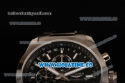 Longines Master Moonphase Chrono Miyota OS10 Quartz with Date Full Steel with Black Dial and Stick Markers