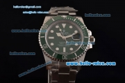 Rolex Submariner Rolex 3135 Automatic Stainless Steel Case with Stainless Steel Strap and Green Dial Stick Markers - 1: 1 Original (LF)
