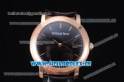 Audemars Piguet Jules Audemars Clone AP Calibre 3120 Automatic Rose Gold Case with Black Dial and Stick Markers (EF)