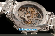 Zenith EL Primero Chronograph Swiss Valjoux 7750 Manual Winding Movement Full Steel with Grey Dial and Roman Numerals