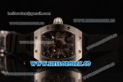 Richard Mille RM 018 Tourbillon Hommage a Boucheron Miyota 9015 Automatic Steel Case with Black Rubber Strap and Skeleton Dial