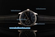 IWC Schaffhausen Automaitc Movement Steel Case with Black Dial and Arabic Numeral Markers