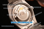 Rolex Day-Date Swiss ETA 2836 Automatic Steel Case with White Dial and Steel Bracelet - (BP)