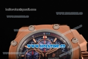 Audemars Piguet Royal Oak Offshore Miyota Quartz Rose Gold Case with Grey/Blue Dial and Blue Rubber Strap - Stick Markers (EF)