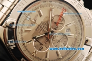 Breitling Chronomat B01 Chronograph Quartz Movement Full Steel with Grey Dial and Stick Markers