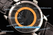 Vacheron Constantin Metiers D Art Miyota OS2035 Quartz Steel Case with Roman Numeral Markers and Black Dial