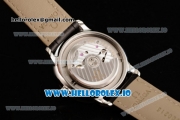Omega De Ville Prestige Co-Axial Clone Omega Calibre 2500 Automatic Movement Steel White Dial and Roman Numeral Markers Leather Strap (YF)