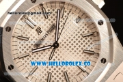 Audemars Piguet Royal Oak 41mm Clone AP 3120 All Steel White Dial 15400ST.OO.1220ST.02